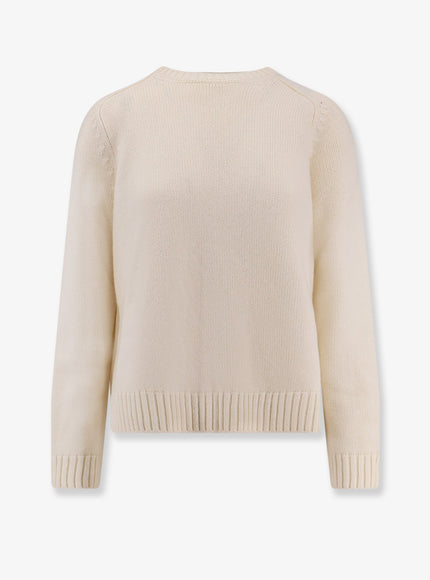 Loro Piana Parksville Baby Cashmere Sweater White Titanium