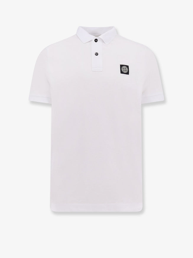 Stone Island Organic Cotton Polo Shirt White