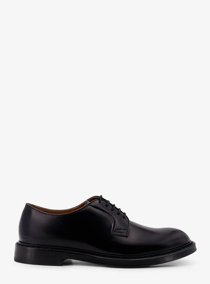 Doucal's Leather Lace-Up Shoe Nero