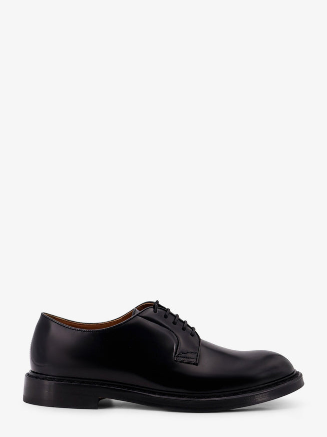 Doucal's Leather Lace-Up Shoe Nero