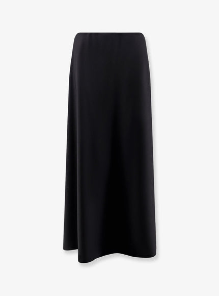 Alberta Ferretti Velvet Midi Skirt Grigio