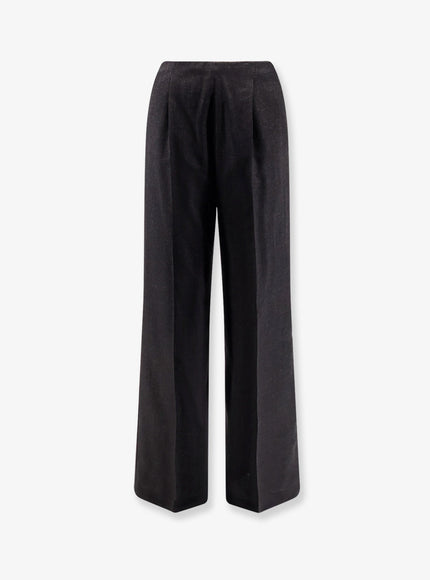 Alberta Ferretti Virgin Wool Trousers Grigio