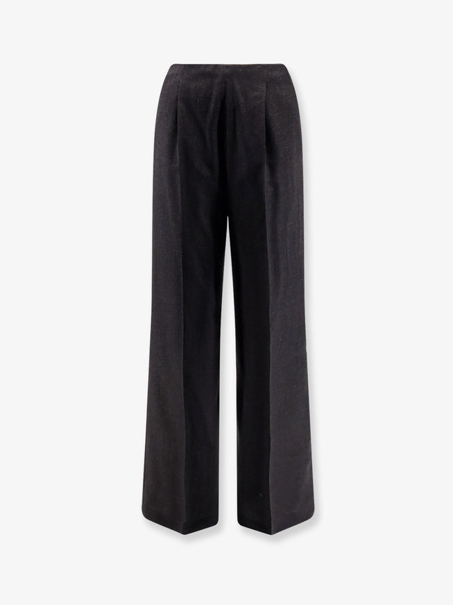 Alberta Ferretti Virgin Wool Trousers Grigio