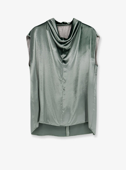 Alberta Ferretti Viscose Top Verde