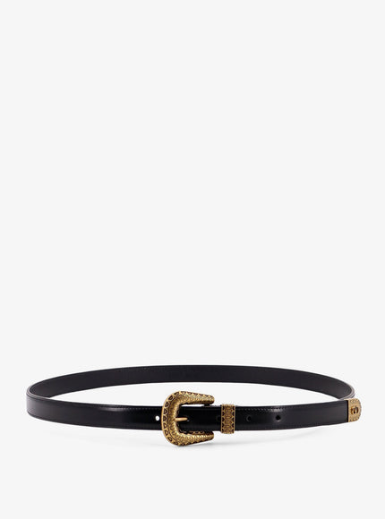 Valentino Garavani Leather Belt Nero