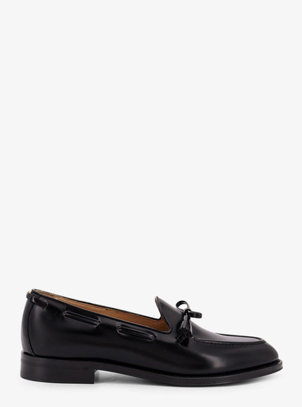 Valentino Garavani Bowshire Leather Loafers Nero