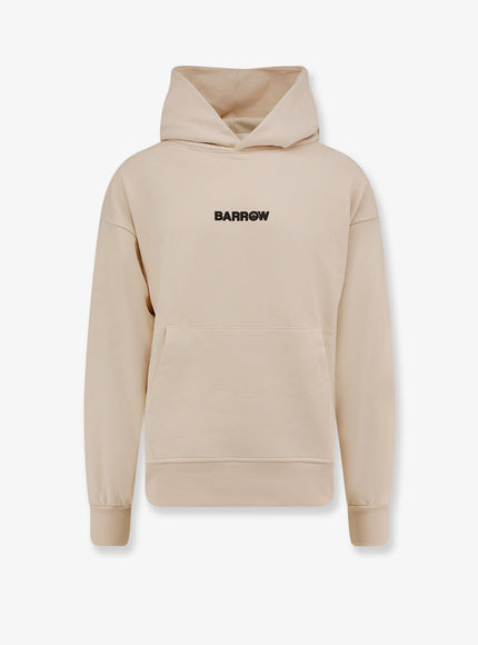 Barrow Hooded Cotton Sweatshirt Crema