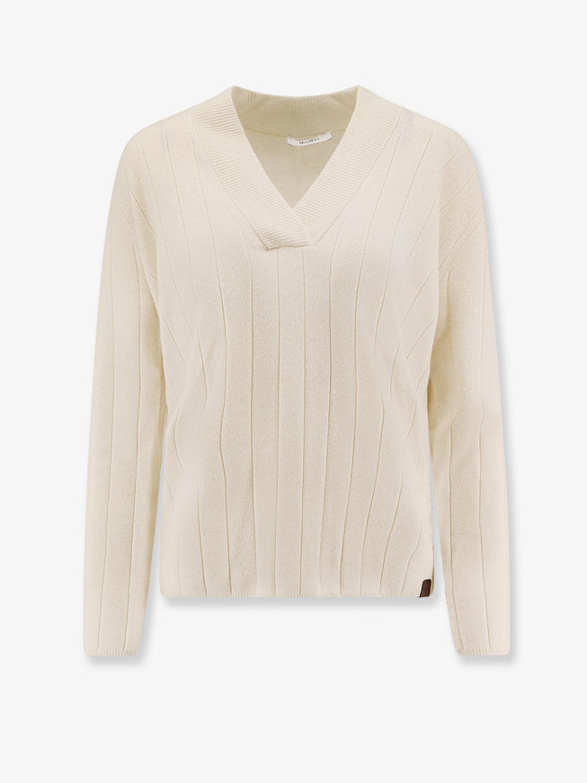 Max Mara Arten Cashmere Sweater Bianco