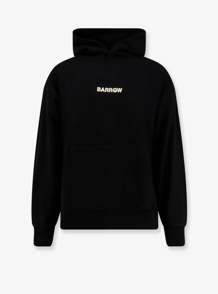 Barrow Hooded Cotton Sweatshirt Nero