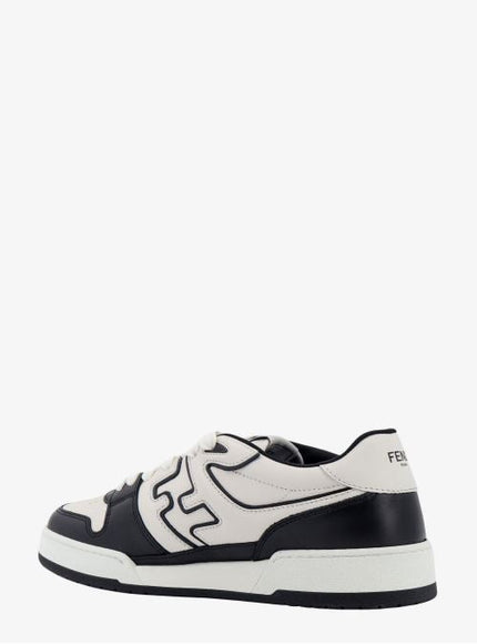 Fendi Leather Sneakers With Ff Lateral Logo