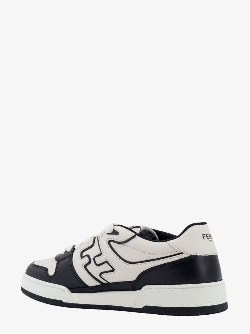 Fendi Leather Sneakers With Ff Lateral Logo