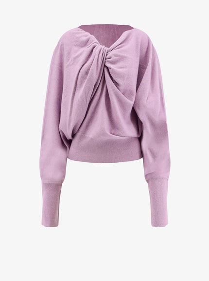Alberta Ferretti Wool, Silk And Cashmere Sweater Viola