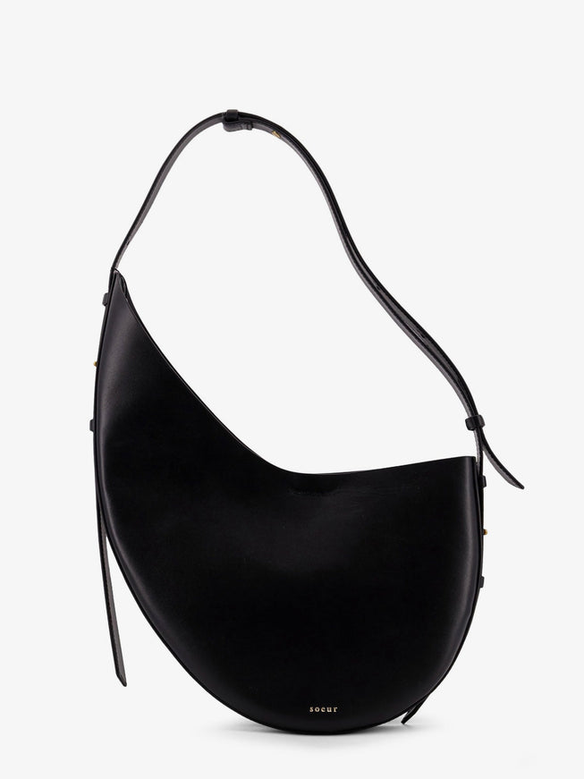 Soeur Winona Leather Shoulder Bag Uni Nero