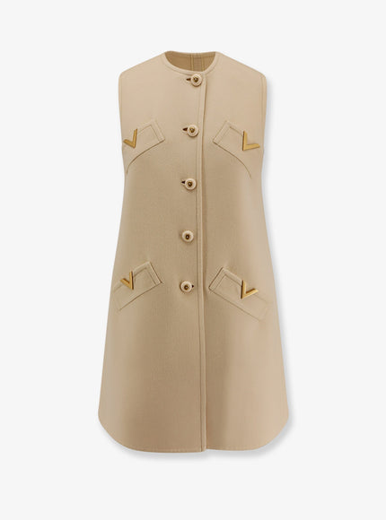 Valentino Wool And Cashmere Short Dress Betulla