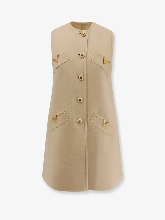 Valentino Wool And Cashmere Short Dress Betulla