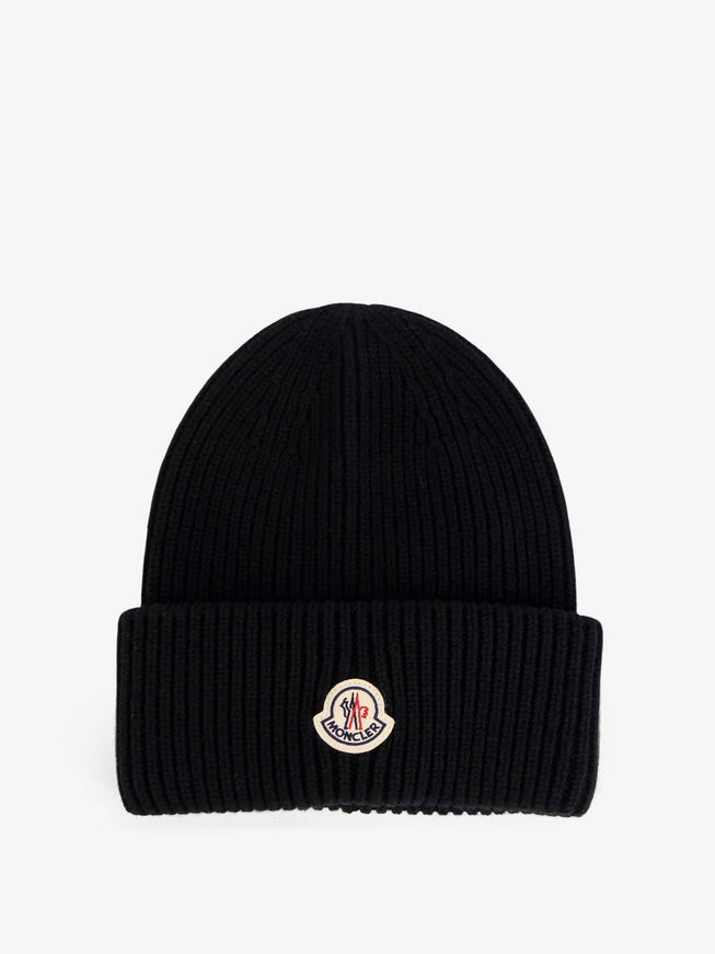 Moncler Wool And Cashmere Beanie Hat Uni Nero