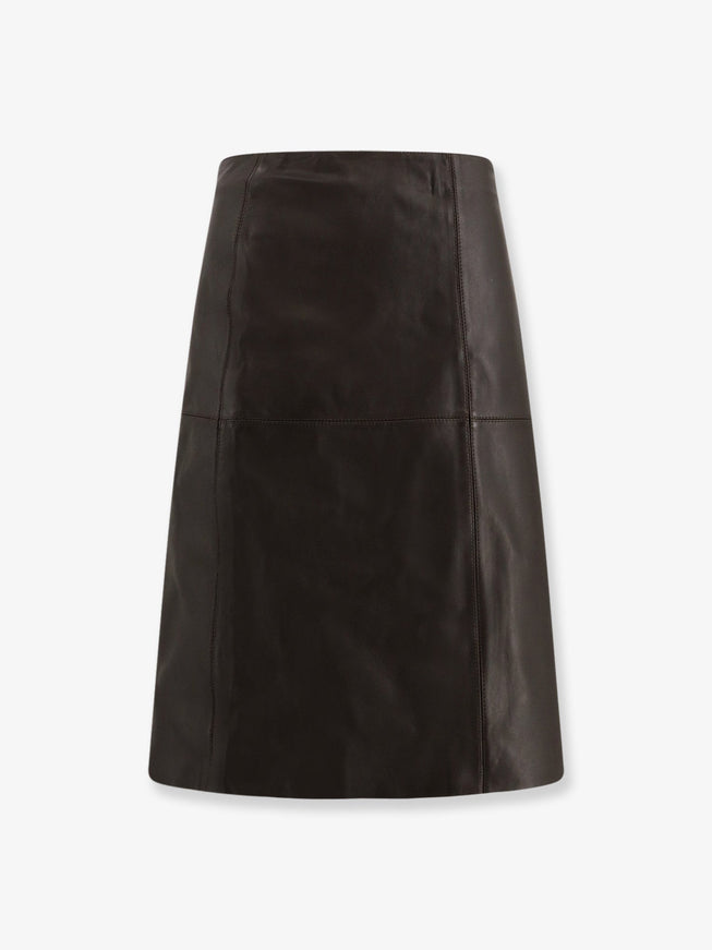 Soeur Gwen Leather Skirt Grigio