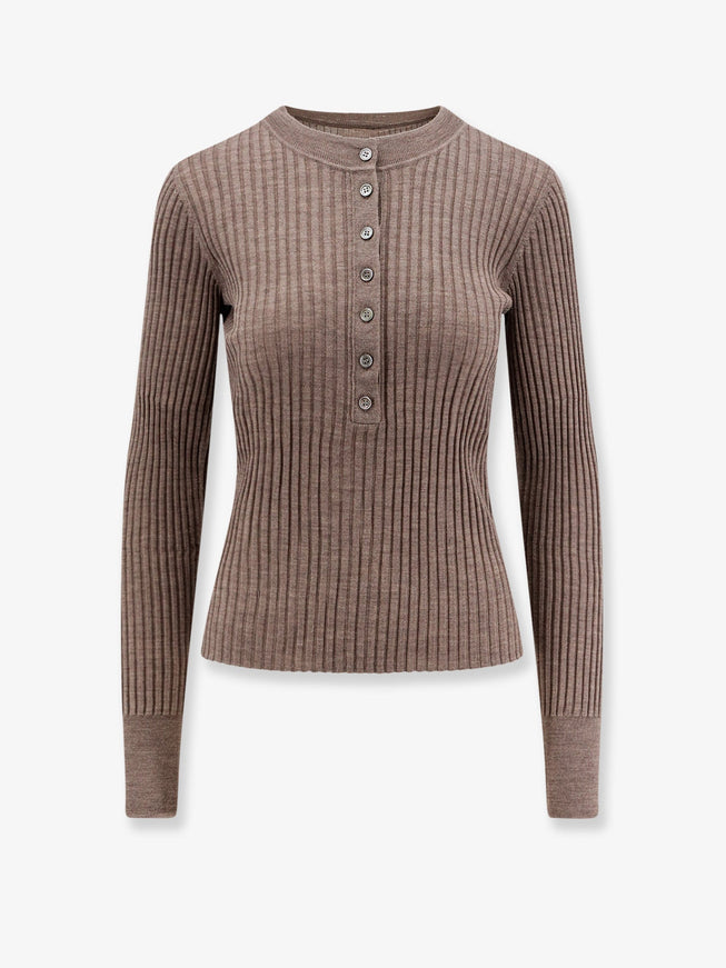 Soeur Buffalo Merino Wool Sweater Marrone