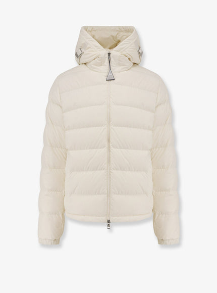 Moncler Laveraet Hooded Down Jacket Bianco