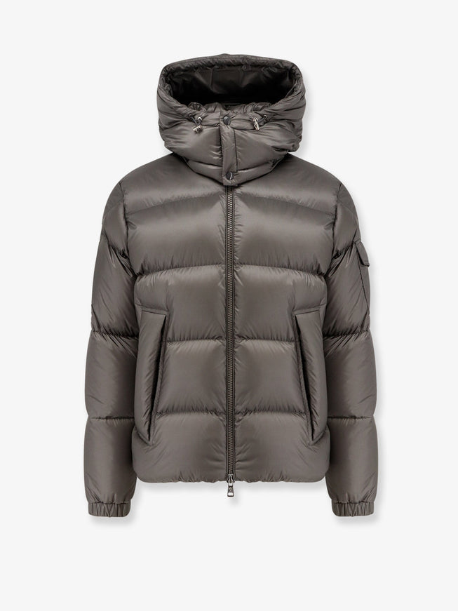 Moncler Couyere Recycled Nylon Down Jacket Grigio Chiaro