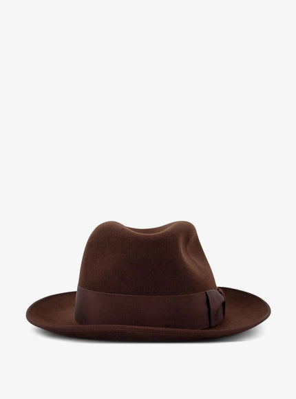 Loro Piana Rabbit And Cashmere Sergio Hat Dark Oak Brown