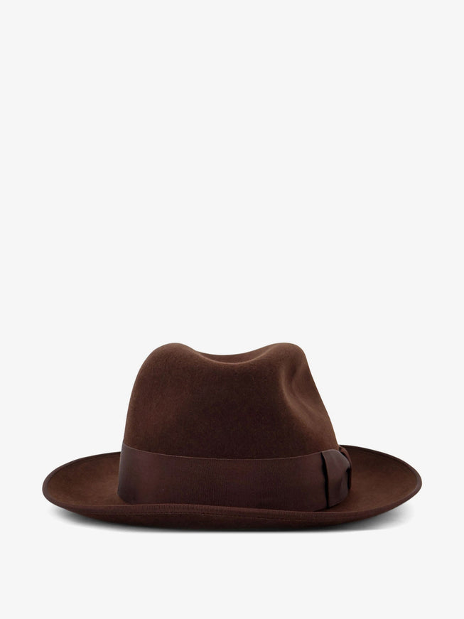 Loro Piana Rabbit And Cashmere Sergio Hat Dark Oak Brown