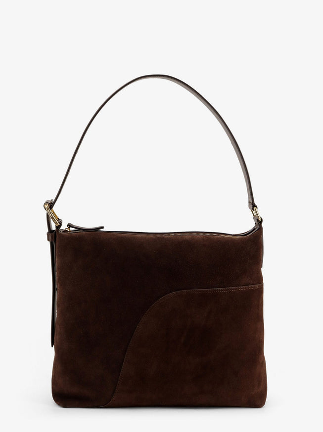 Atp Atelier Bassano Suede Shoulder Bag Uni Walnut