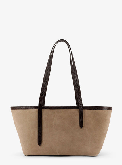 Atp Atelier Gaiba Suede Shoulder Bag Uni Avena Walnut