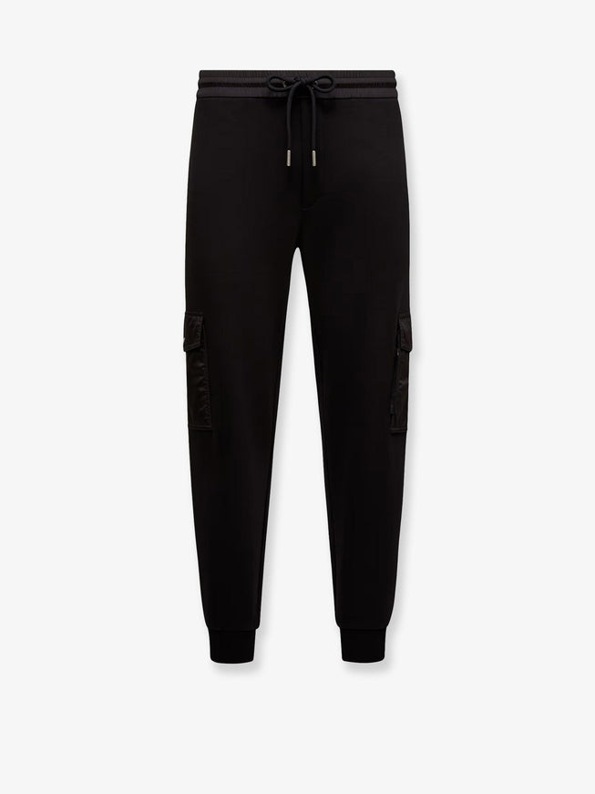 Moncler Cotton Blend Jogger Trousers Nero