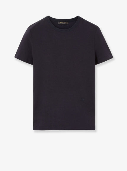 Loro Piana Cotton T-Shirt Blue Navy