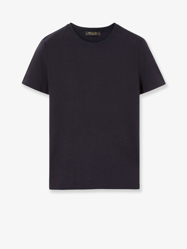 Loro Piana Cotton T-Shirt Blue Navy