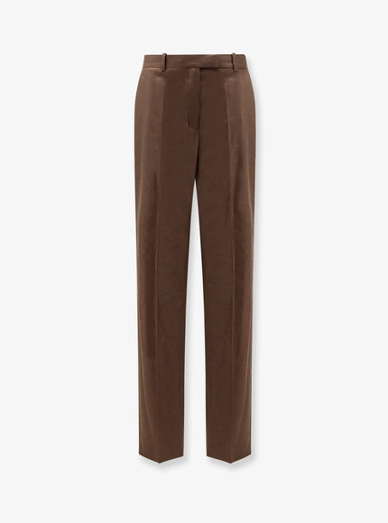 Loro Piana Davey Tasmanian Virgin Wool Trousers Tawny Bark