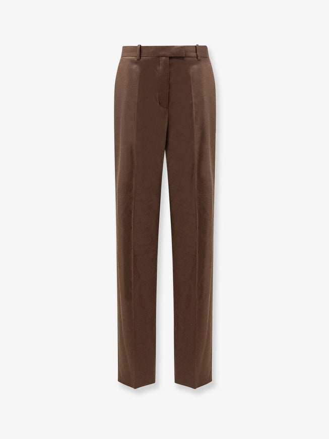 Loro Piana Davey Tasmanian Virgin Wool Trousers Tawny Bark