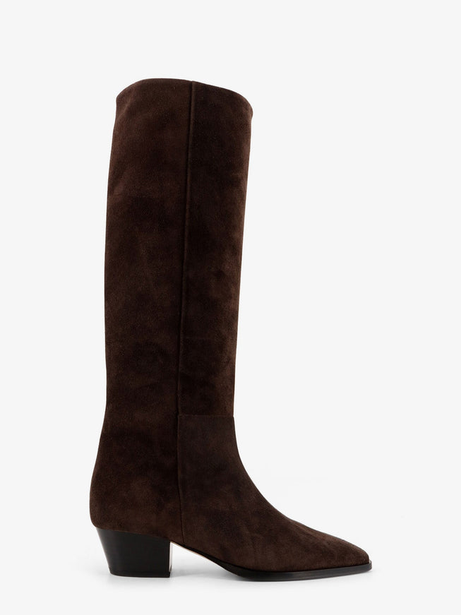 Aeyde Medea Suede Boots Marrone
