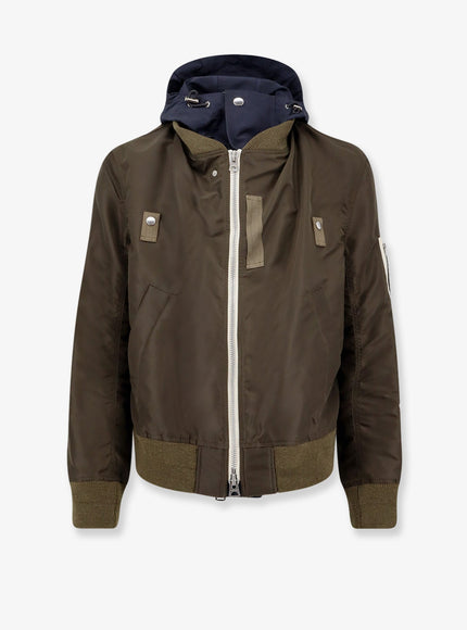 Sacai Nylon Bomber Jacket D Khaki Navy