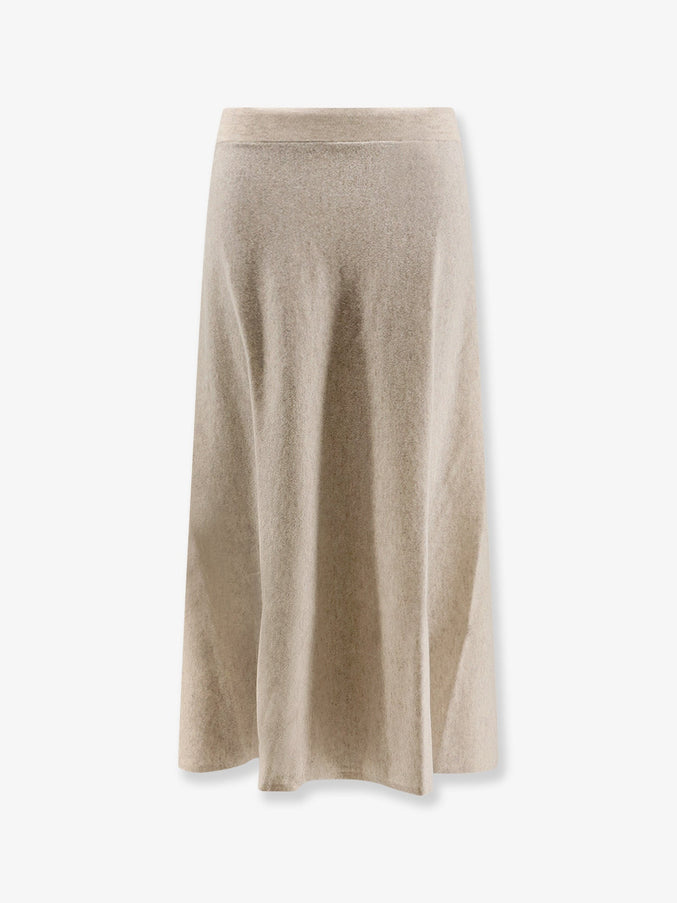 Lisa Yang Torie Cashmere Skirt Oyster
