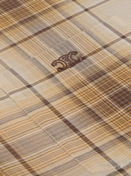 Celine Checked Cotton Shirt