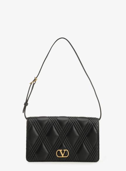 Valentino Garavani Valentino Garavani Quiltie 67 Mini Quilted Leather Shoulder Bag Uni Nero