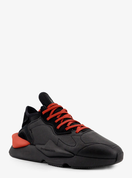 Adidas Y-3 Y-3 Kaiwa Leather And Neoprene Sneakers