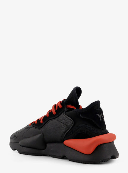 Adidas Y-3 Y-3 Kaiwa Leather And Neoprene Sneakers