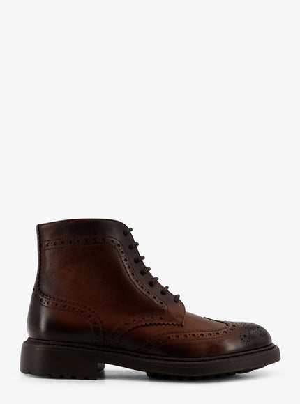 Doucal's Triumph Leather Ankle Boots Moro