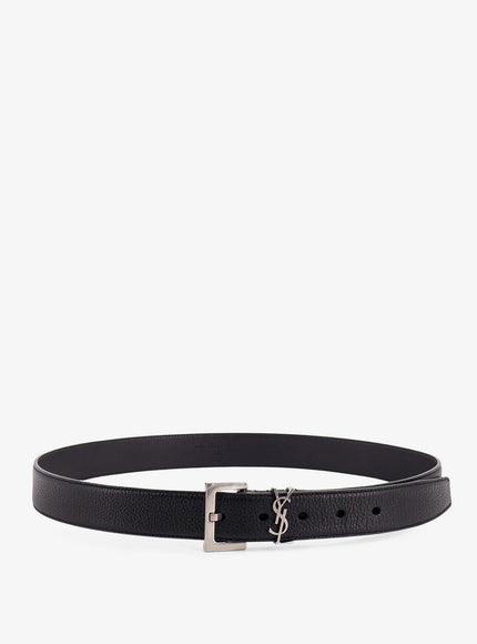 Saint Laurent Leather Belt Nero