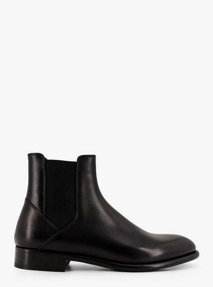 Doucal's Leather Ankle Boots Nero