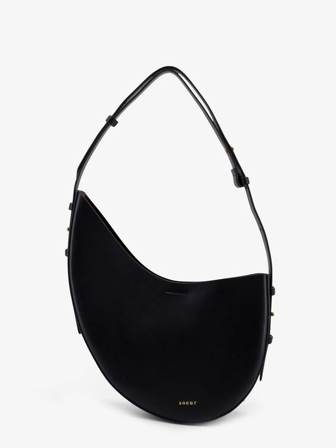 Soeur Wino Leather Shoulder Bag Uni Acciaio