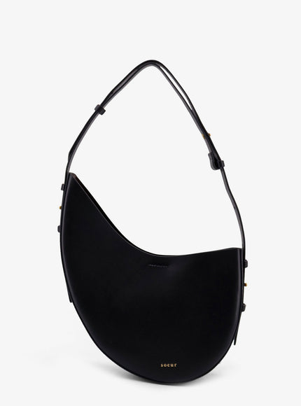 Soeur Wino Leather Shoulder Bag Uni Nero