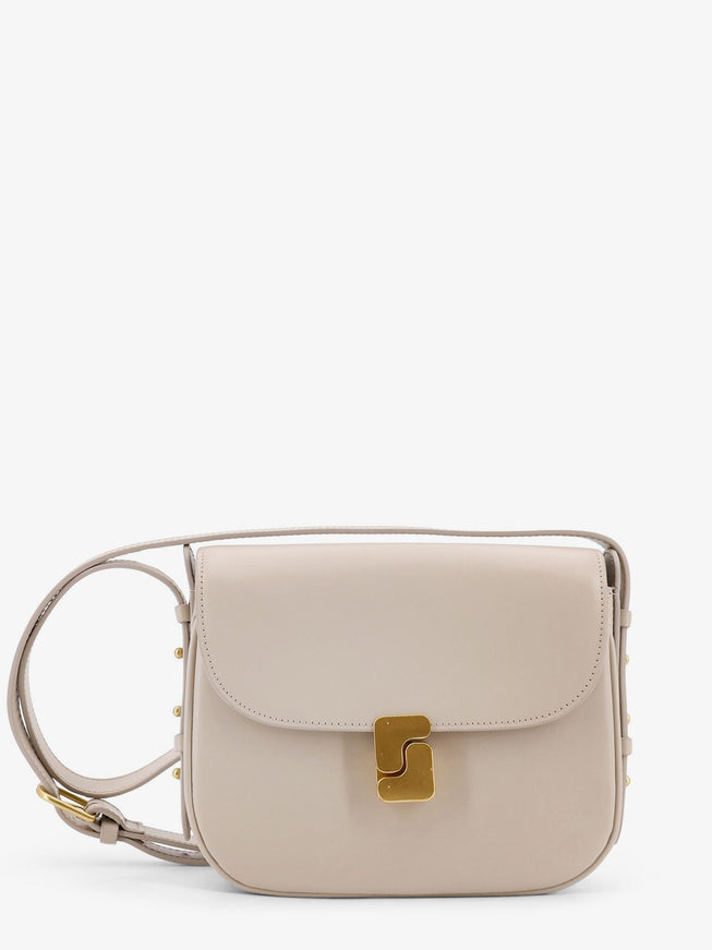 Soeur Bellissima Mini Leather Shoulder Bag Uni Beige