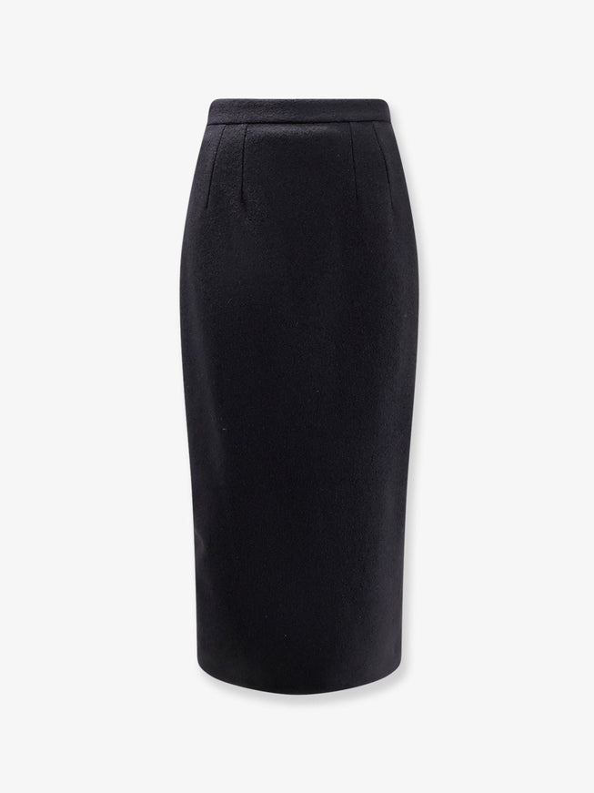 Dolce & Gabbana Wool Pencil Skirt Nero