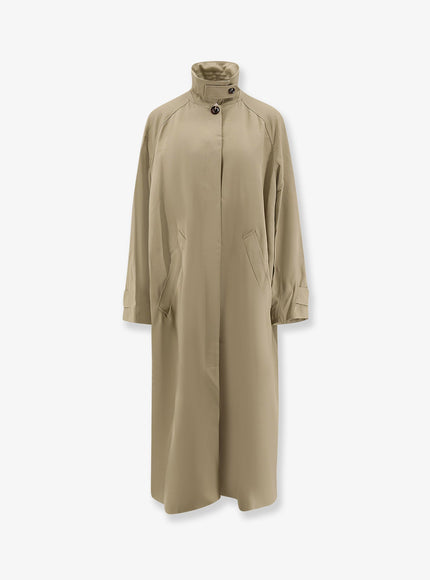 Soeur Firtz Viscose Trench Coat Verde
