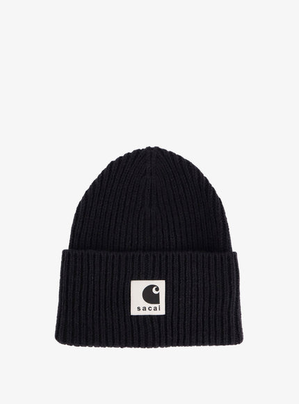 Sacai X Carhartt Wip Carhartt Wip Wool Blend Knit Beanie Hat Uni Black