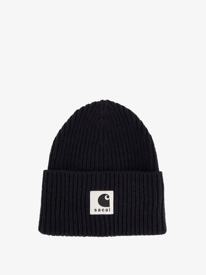 Sacai X Carhartt Wip Carhartt Wip Wool Blend Knit Beanie Hat Uni Black